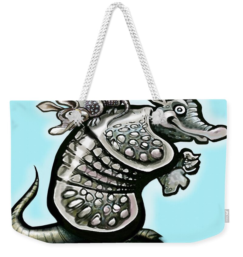 Dad Weekender Tote Bag featuring the digital art Daddy Dillo by Kevin Middleton