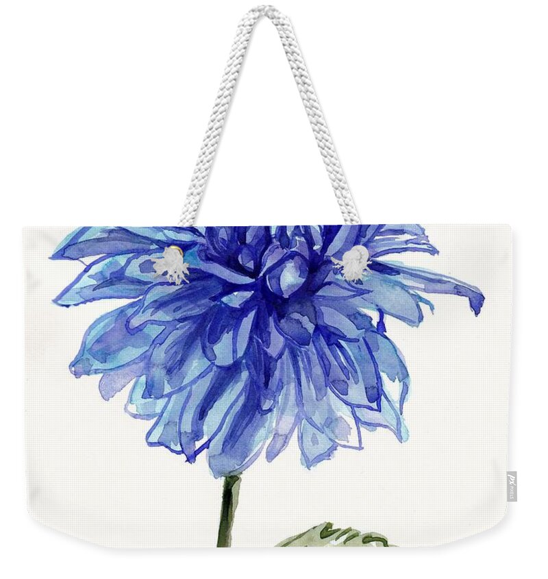 Dahlia Weekender Tote Bag featuring the painting Dahlia by George Cret