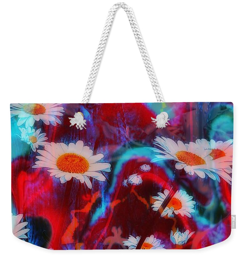 Daisy Weekender Tote Bag featuring the painting Daisy Dream by Jacqueline McReynolds