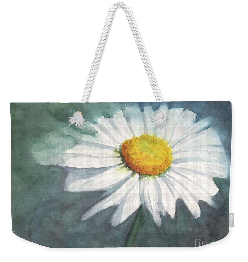 Daisy Weekender Tote Bag featuring the painting Daisy by Vicki B Littell