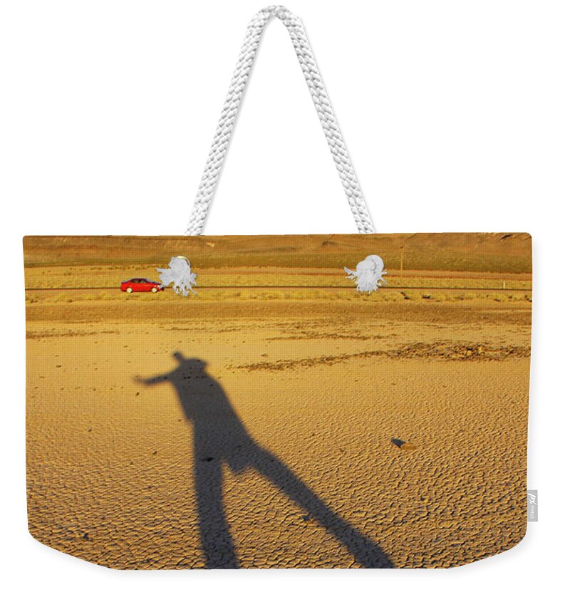Death Valley Weekender Tote Bag featuring the photograph Dancing Fool by Mike McGlothlen