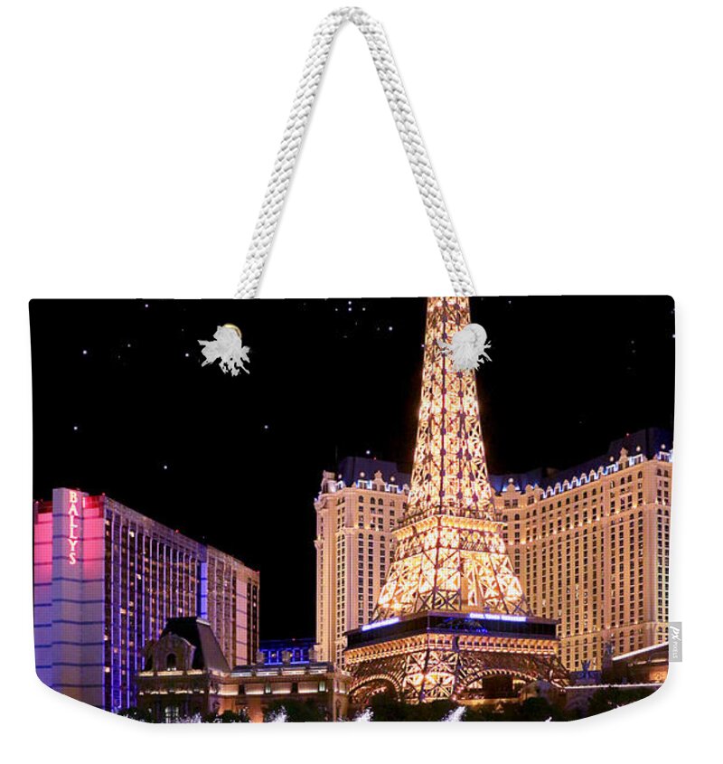 Las Vegas Weekender Tote Bag featuring the photograph Dancing In The Starlight by Iryna Goodall