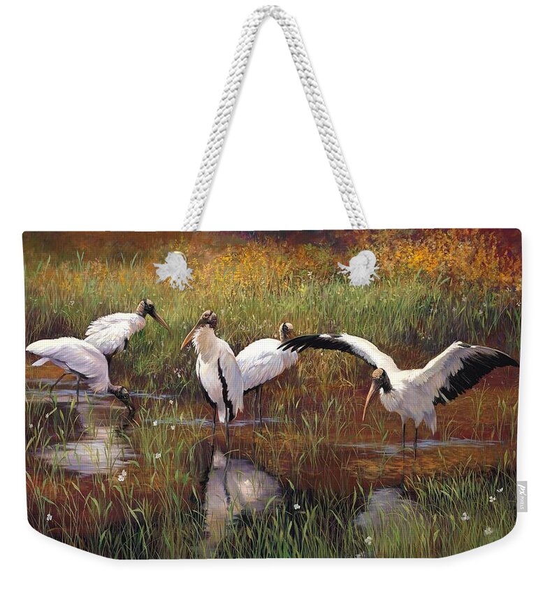 Wood Stork Weekender Tote Bags