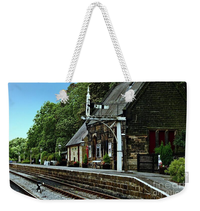 Heritage Weekender Tote Bag featuring the photograph Darley Dale Station by Richard Denyer