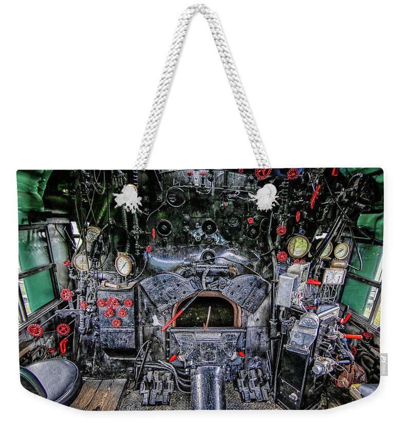 Steam Engine Weekender Tote Bag featuring the photograph Dashboard of Steam by Dale R Carlson