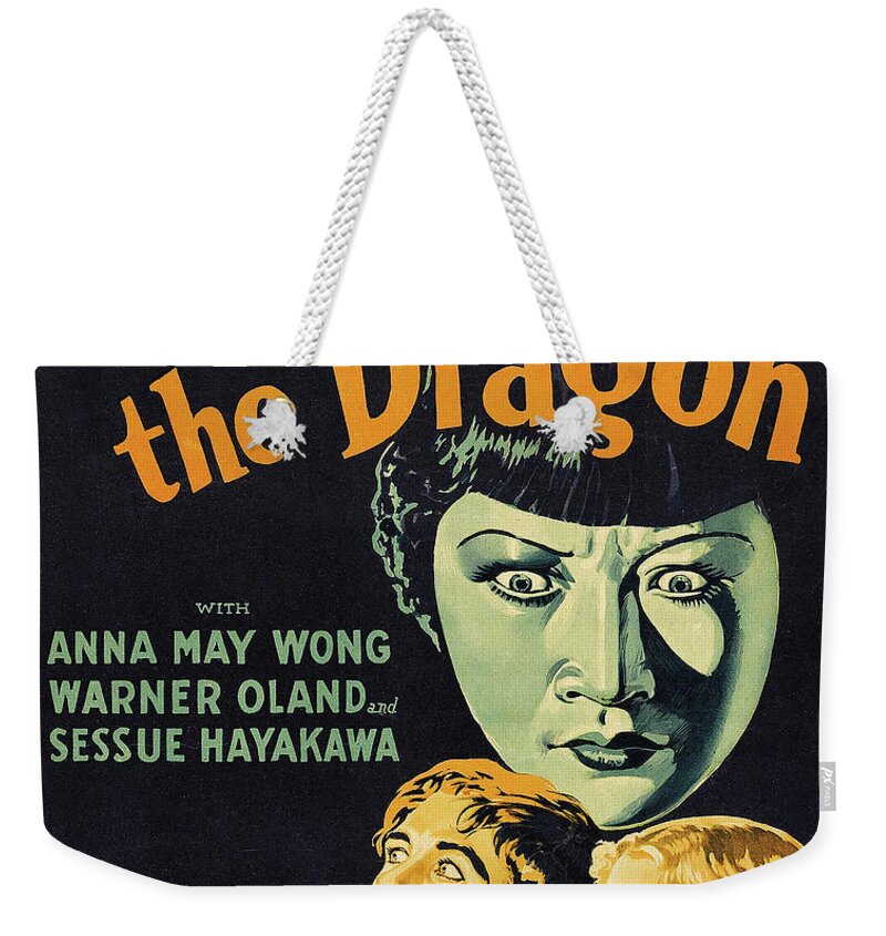 Daughter Weekender Tote Bag featuring the mixed media ''Daughter of the Dragon'', with Ann May Wong and Warner Oland, 1931 by Movie World Posters