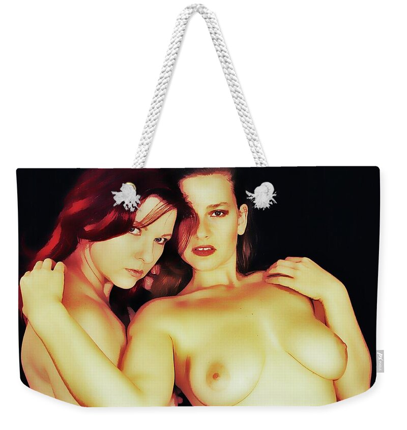 Sexy Weekender Tote Bag featuring the digital art Dawn and Ryli 2 by Mark Baranowski