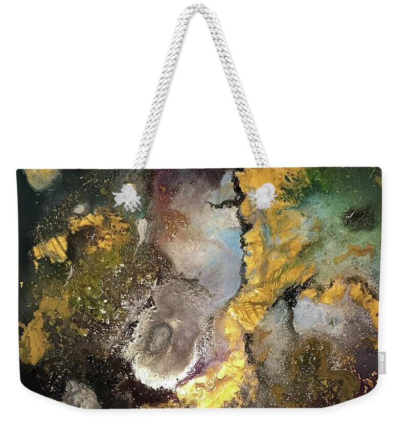 Acrylic Ink Weekender Tote Bag featuring the painting Day 1 by Michele Caporaso