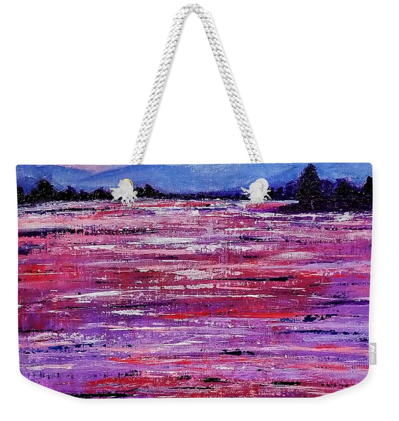 Day Break Weekender Tote Bag featuring the painting Day Break by Tina Mitchell