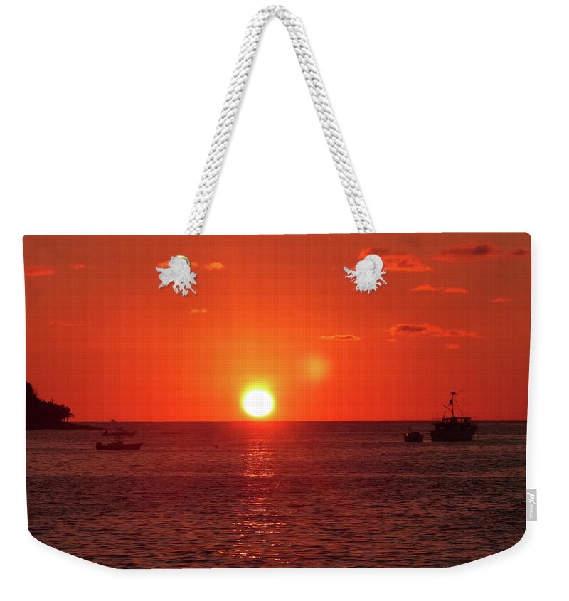 Peace At The End Of The Day Weekender Tote Bag featuring the photograph Day's End by Rosanne Licciardi