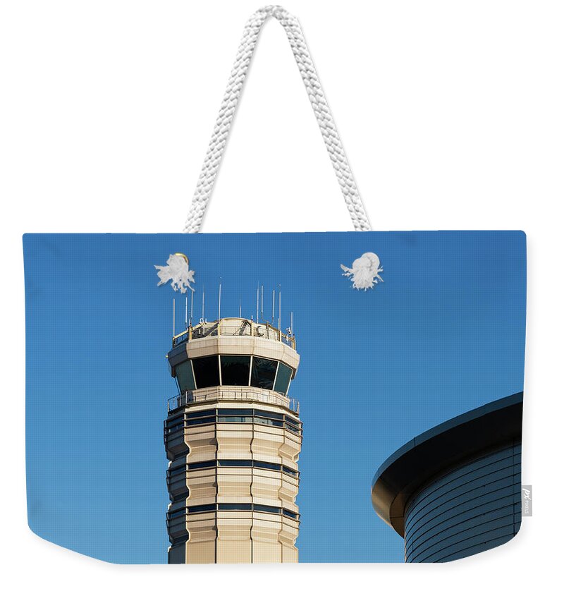 National Airport Weekender Tote Bag featuring the photograph DC Control by Liz Albro