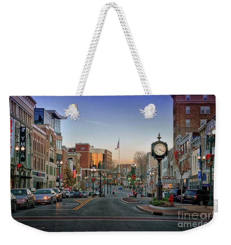 Christmas Weekender Tote Bag featuring the photograph December Light by Neil Shapiro