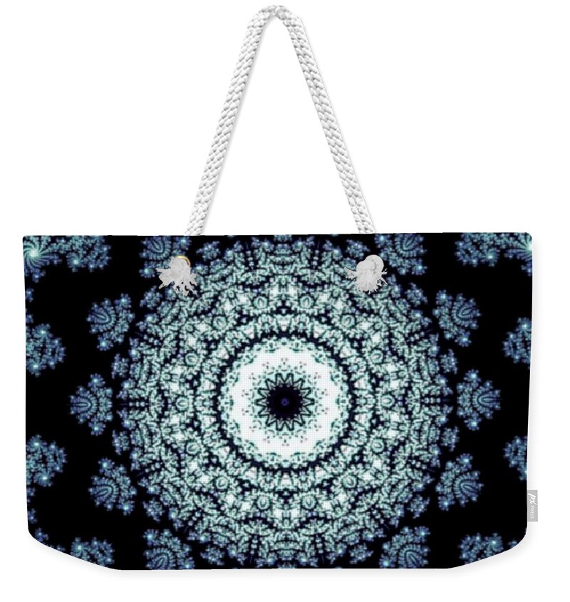 Winter Weekender Tote Bag featuring the digital art December Storm by Designs By L