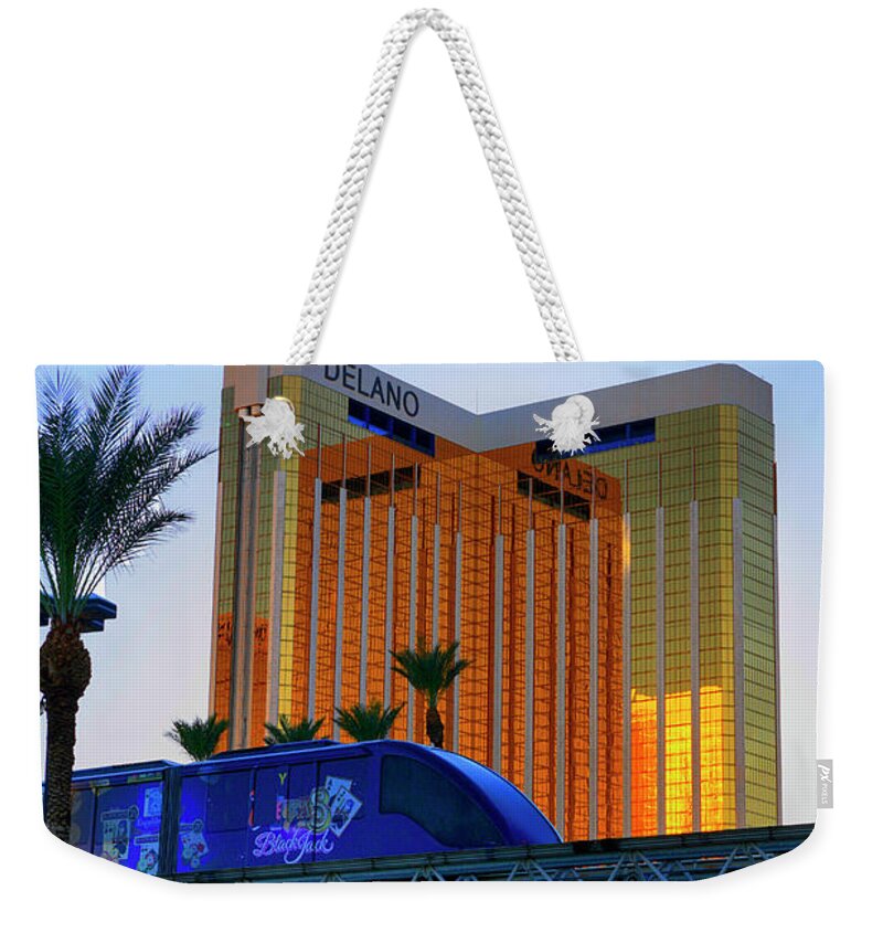 Delano Weekender Tote Bag featuring the photograph Delano hotel by Chris Smith