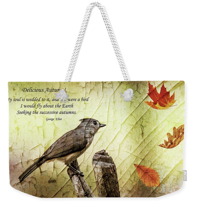 Poster Weekender Tote Bag featuring the photograph Delicious Autumn by Cathy Kovarik