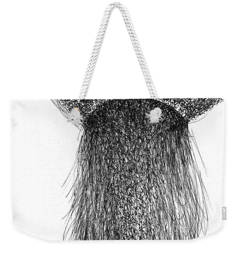 Steams Weekender Tote Bag featuring the drawing Deluge by Franci Hepburn