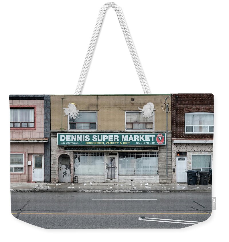 Urban Weekender Tote Bag featuring the photograph Dennis Super by Kreddible Trout