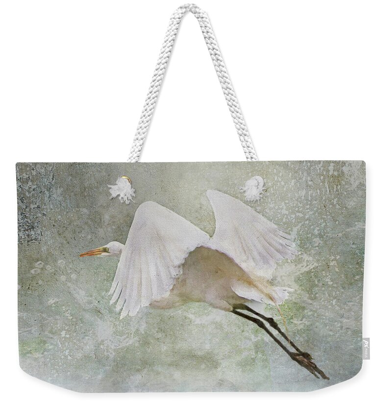 Bird Weekender Tote Bag featuring the photograph Departure by Karen Lynch