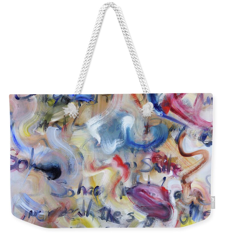 Abstraction Weekender Tote Bag featuring the painting Des Nuages, New Morning by Ritchard Rodriguez