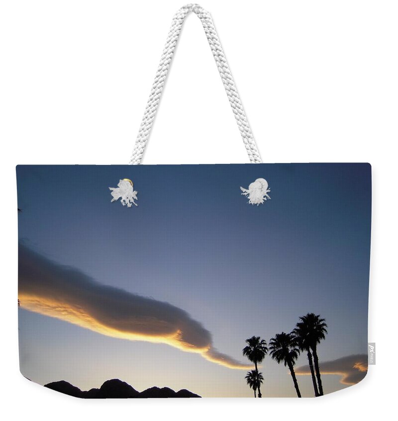 Sky Weekender Tote Bag featuring the photograph Desert Sky, II by Leslie Porter