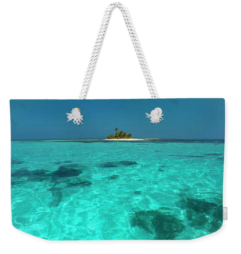 Island Weekender Tote Bag featuring the photograph Deserted Island by Tanya G Burnett