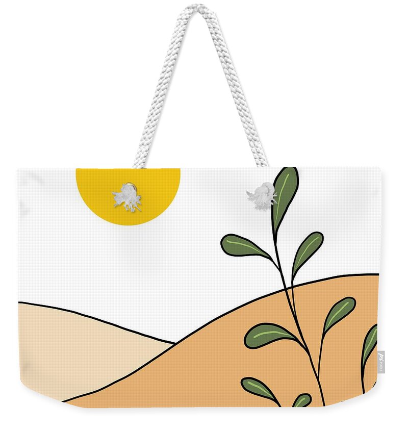 Abstract Weekender Tote Bag featuring the digital art Design 223 by Lucie Dumas