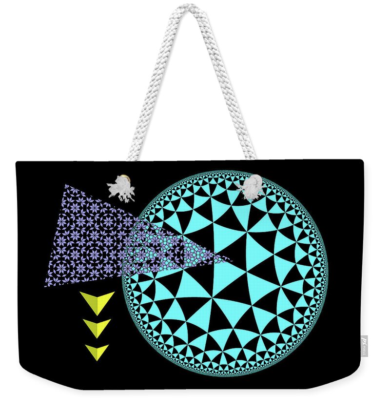 New Directions Weekender Tote Bag featuring the digital art Design 4 New Directions by Lorena Cassady