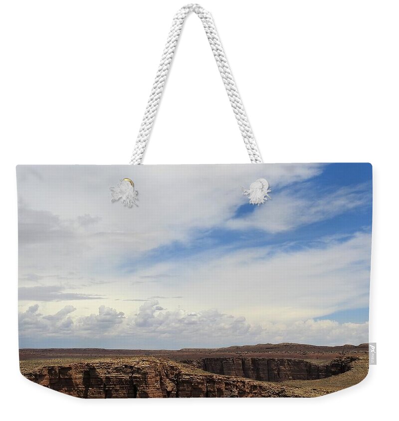 Arizona Weekender Tote Bag featuring the photograph Desolate by Sandra Peery