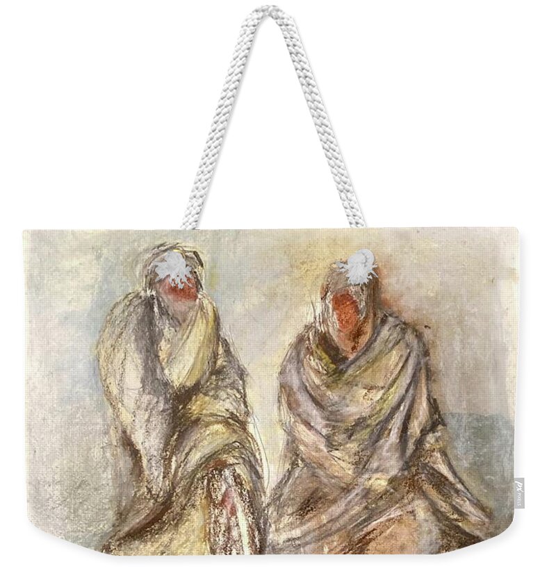 Desert Weekender Tote Bag featuring the painting Desert by David Euler