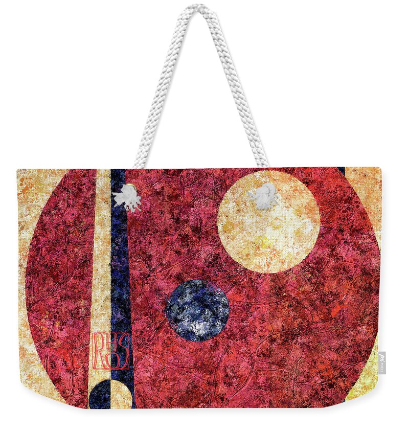 Abstract Weekender Tote Bag featuring the painting Deviations From The Norm by Horst Rosenberger