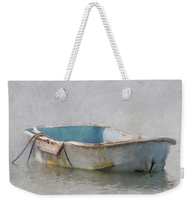 Dinghy Weekender Tote Bag featuring the photograph Dirty Dinghy by Karen Lynch