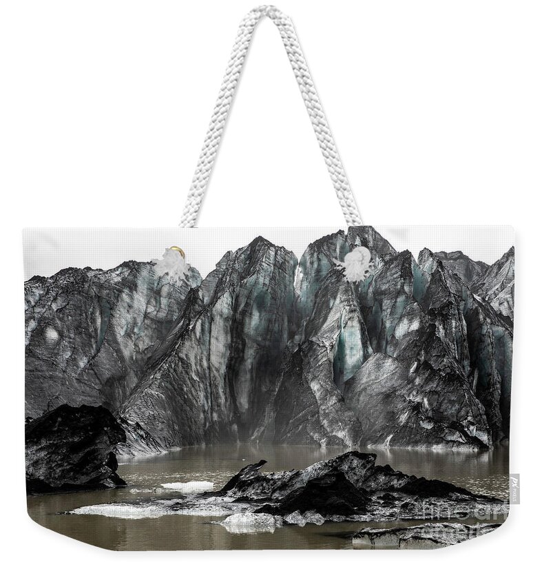 Photography Weekender Tote Bag featuring the photograph Dirty Glacier by Erin Marie Davis