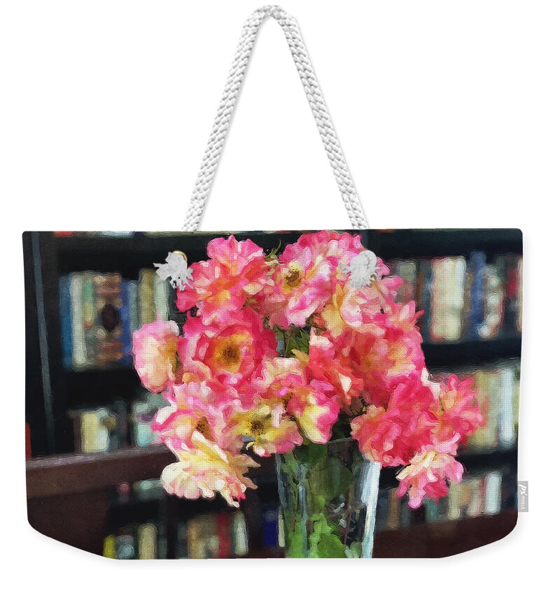 Roses Weekender Tote Bag featuring the photograph Disney Rose Bouquet by Brian Watt