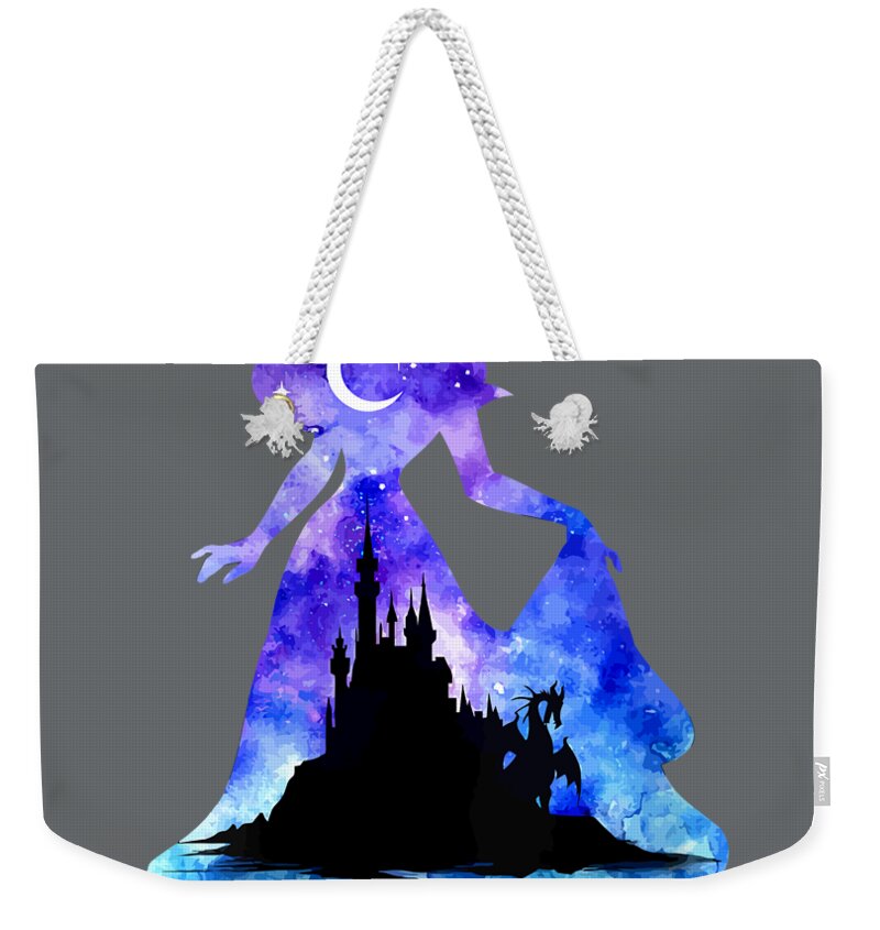 Disney Sleeping Beauty Aurora Castle Silhouette Fill Weekender Tote Bag