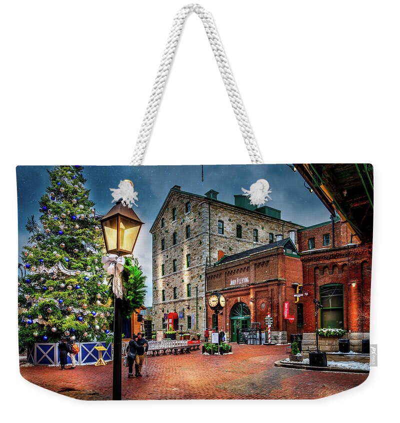Christmas Weekender Tote Bag featuring the photograph Distillery Christmas by Dee Potter