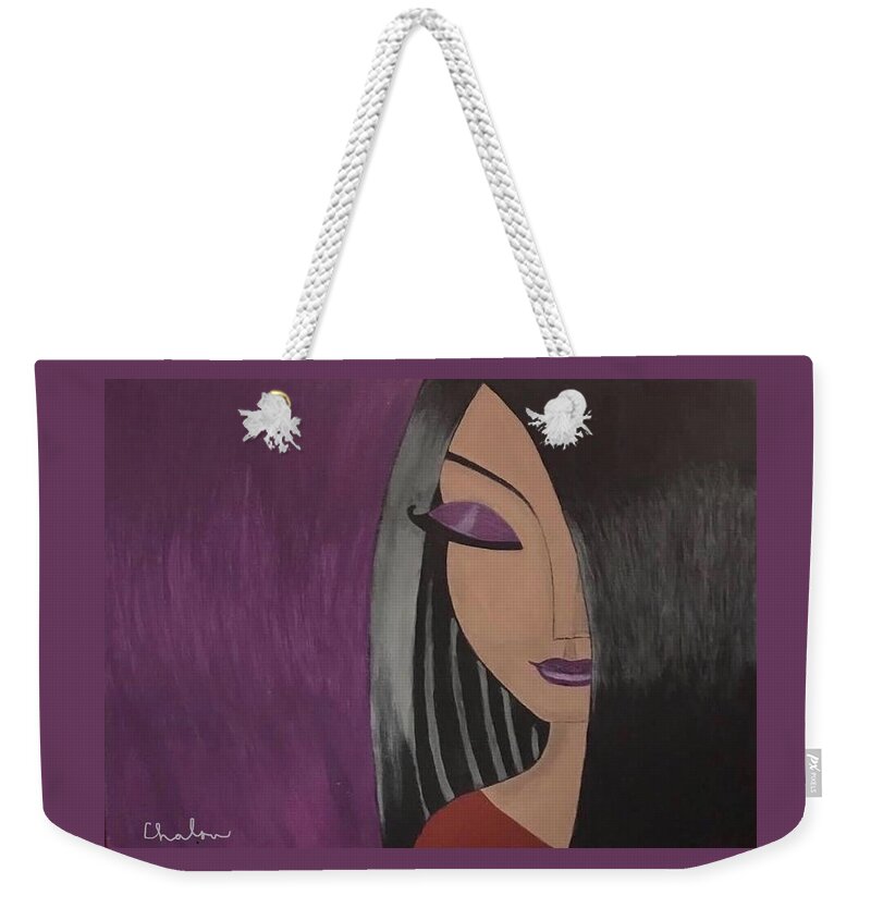  Weekender Tote Bag featuring the painting Diva Diva by Charles Young