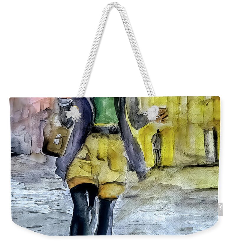 Sexy Weekender Tote Bag featuring the painting Do Not Mess Around by Lisa Kaiser
