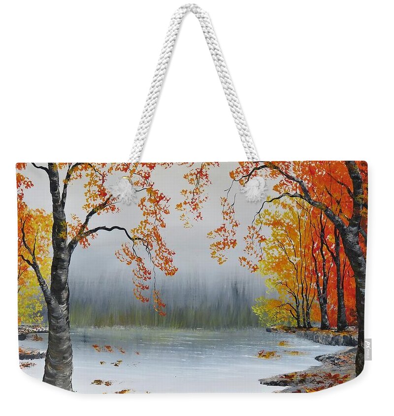  Weekender Tote Bag featuring the painting DO1-Deno Onsumo by Deno Onsomu