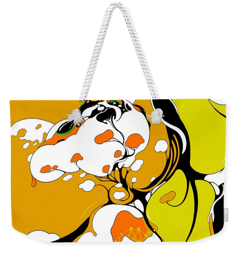 Cat Weekender Tote Bag featuring the digital art Domesticated by Craig Tilley