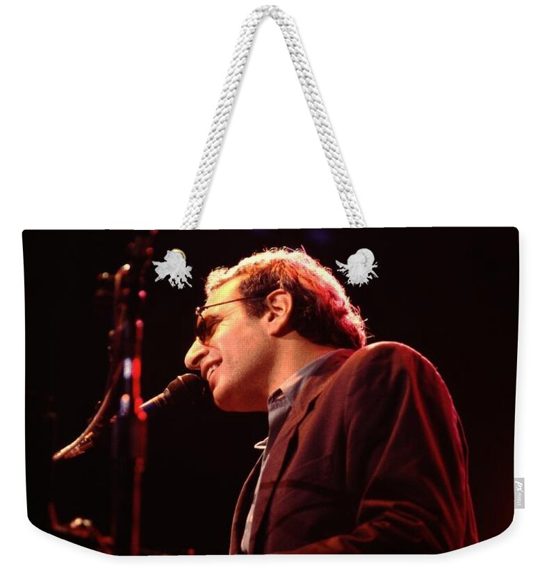 Singer Weekender Tote Bag featuring the photograph Donald Fagen - Steely Dan by Concert Photos