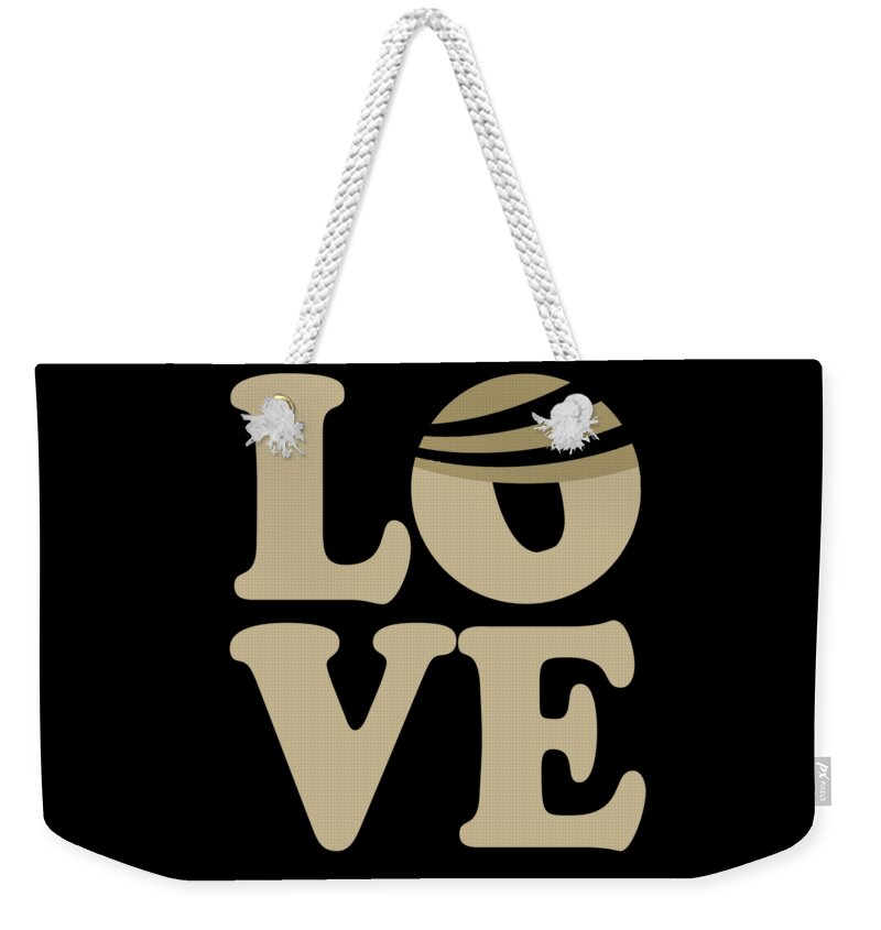 Funny Weekender Tote Bag featuring the digital art Donald Trump Love by Flippin Sweet Gear