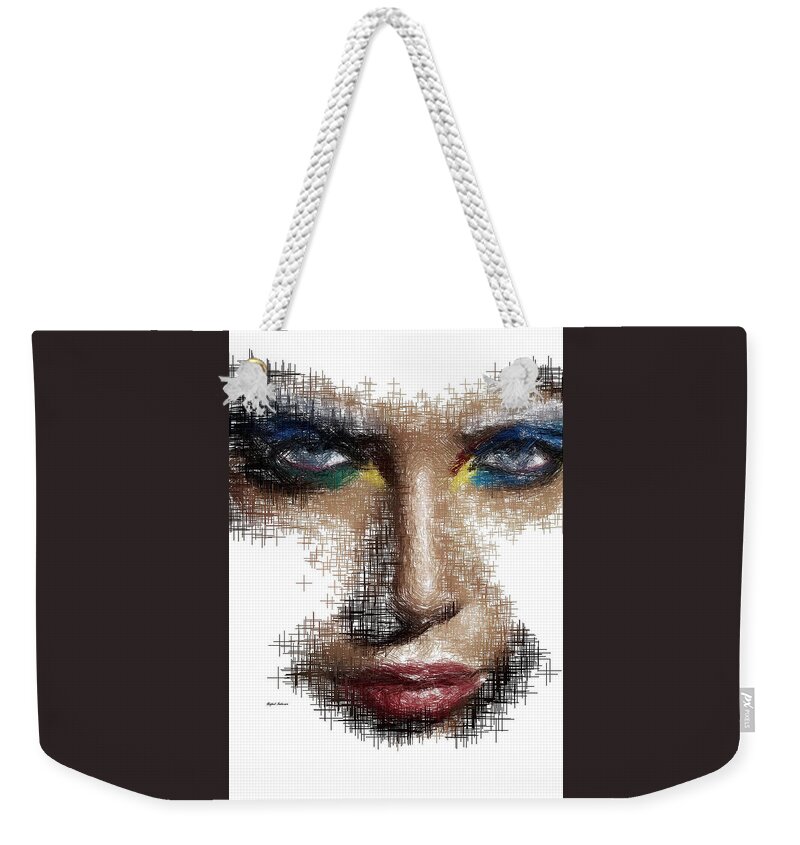 Portraits Weekender Tote Bag featuring the painting Don't Ever Doubt it by Rafael Salazar