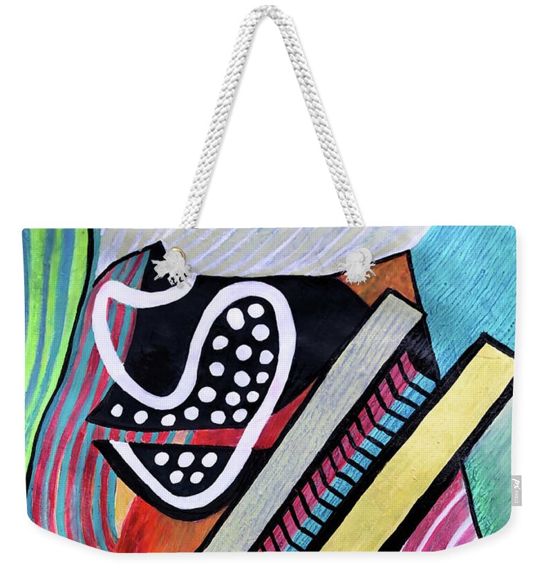  Weekender Tote Bag featuring the painting Don't Measure or Limit Good by Polly Castor