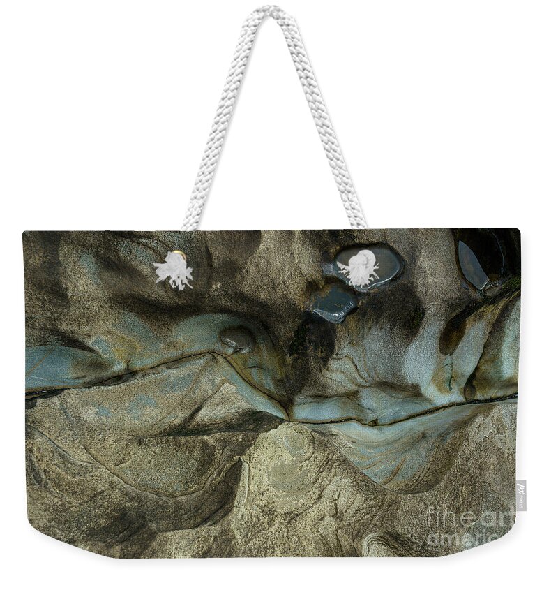 Abstract Weekender Tote Bag featuring the photograph Doom by Carrie Cole