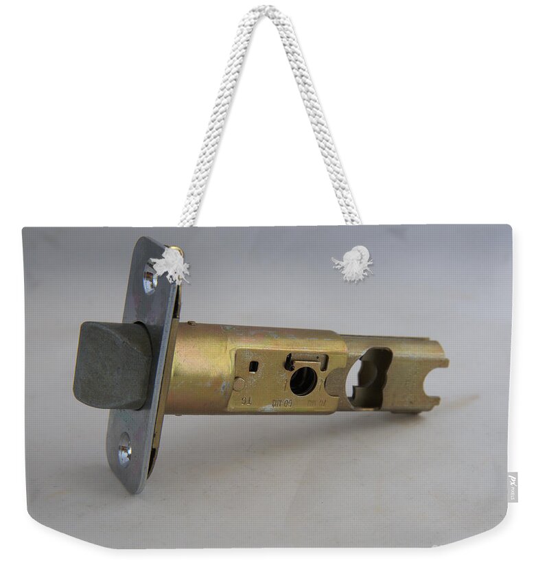 Cam Weekender Tote Bag featuring the photograph Door Knob Part by Kae Cheatham