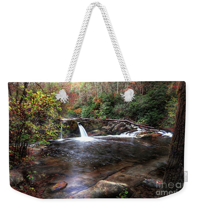 Waterfalls Weekender Tote Bag featuring the photograph Double Trouble by Rick Lipscomb