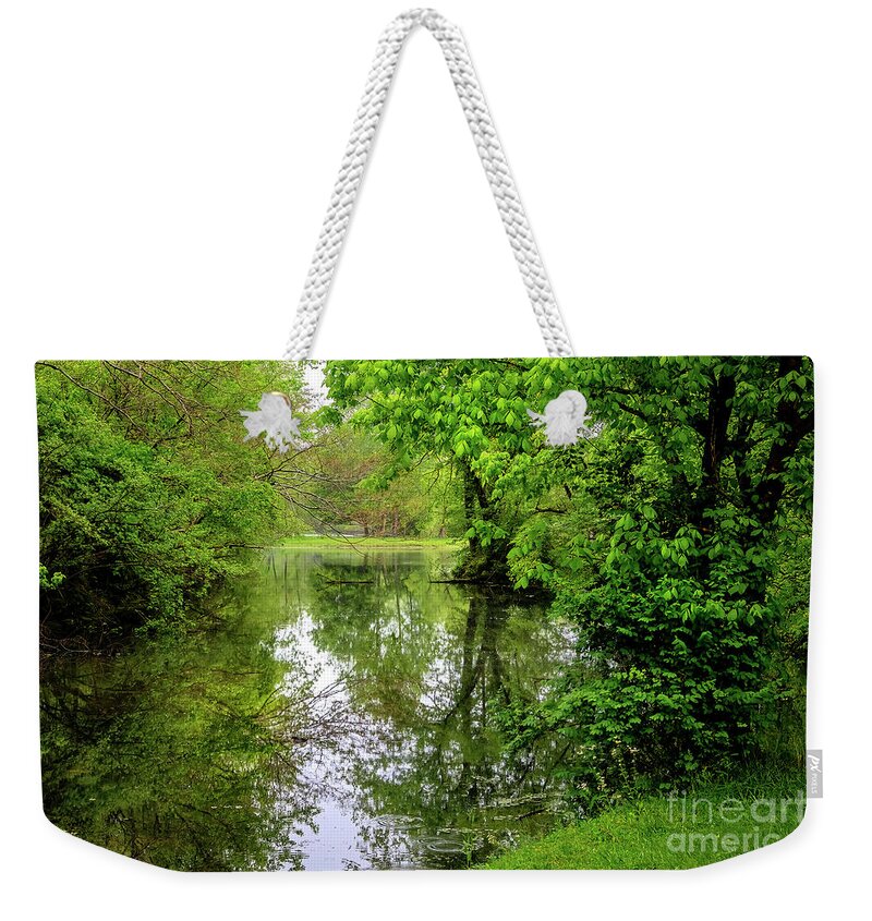 Creek Weekender Tote Bag featuring the photograph Down at the Creek... by Shelia Hunt