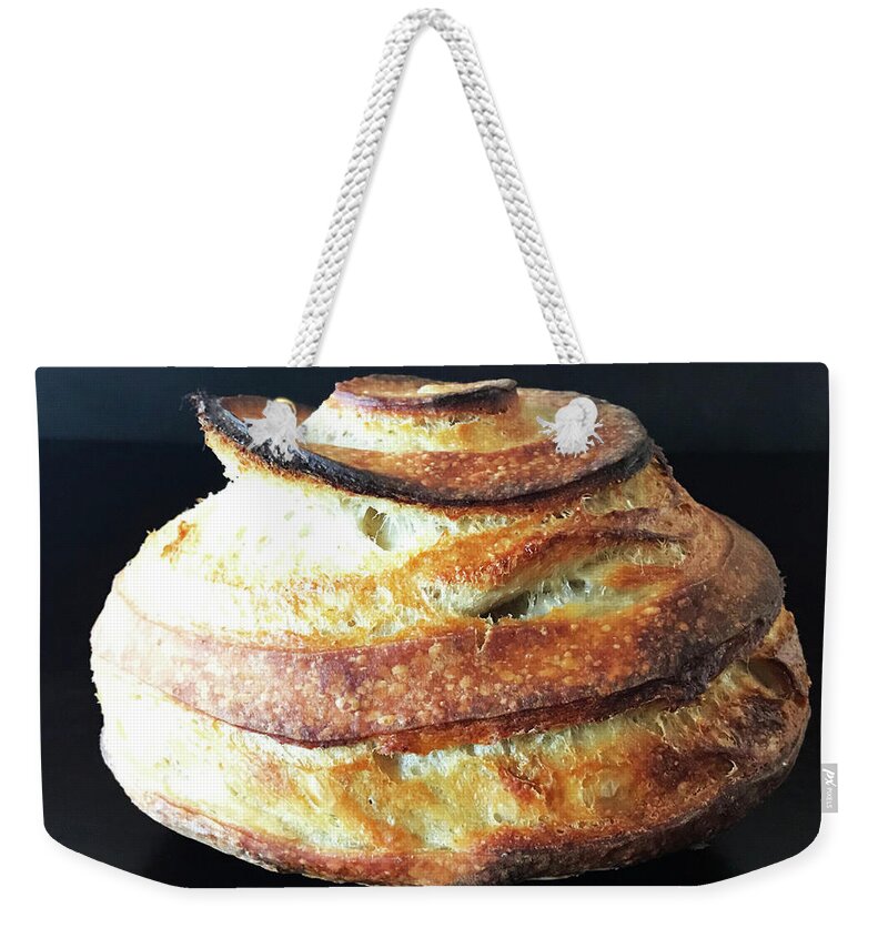  Weekender Tote Bag featuring the photograph Dramatic Spiral Sourdough Quartet 7 by Amy E Fraser