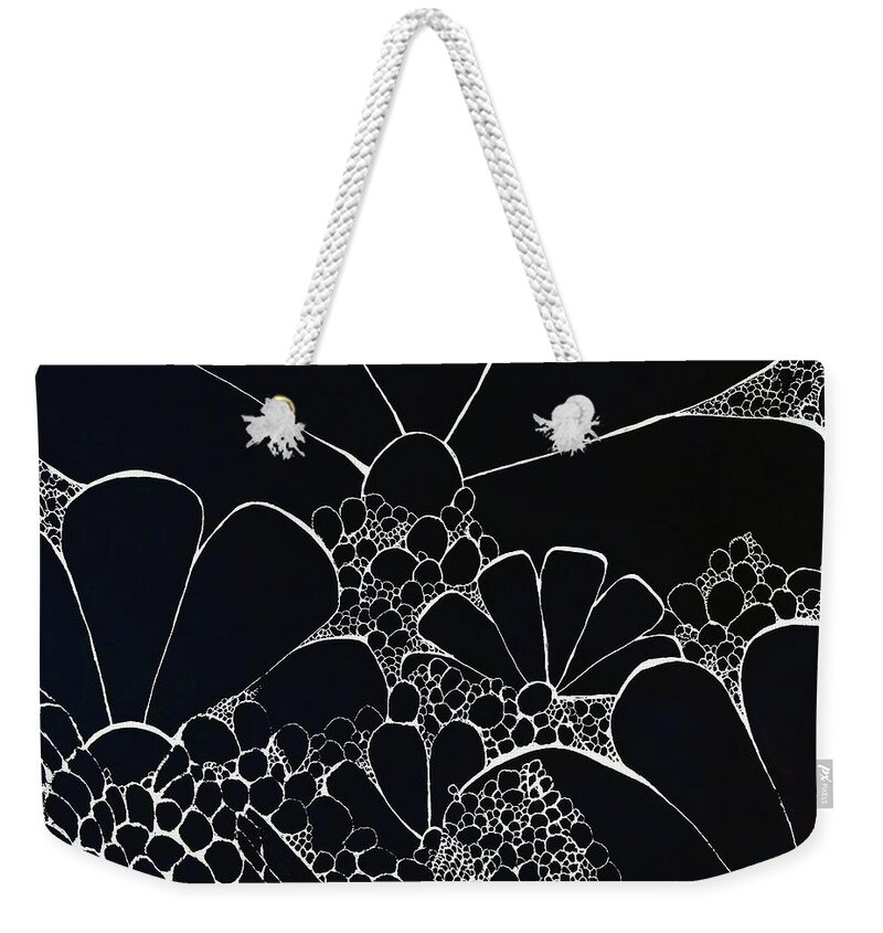 Black Weekender Tote Bag featuring the mixed media Dream Catcher by Melinda Firestone-White