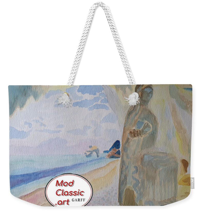 Fine Art Investments Weekender Tote Bag featuring the painting Dream Cave ModClassic Art by Enrico Garff